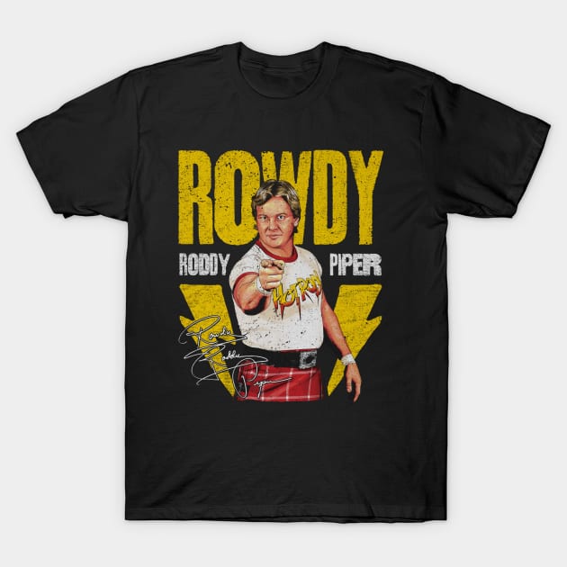 Roddy Piper Lightning T-Shirt by MunMun_Design